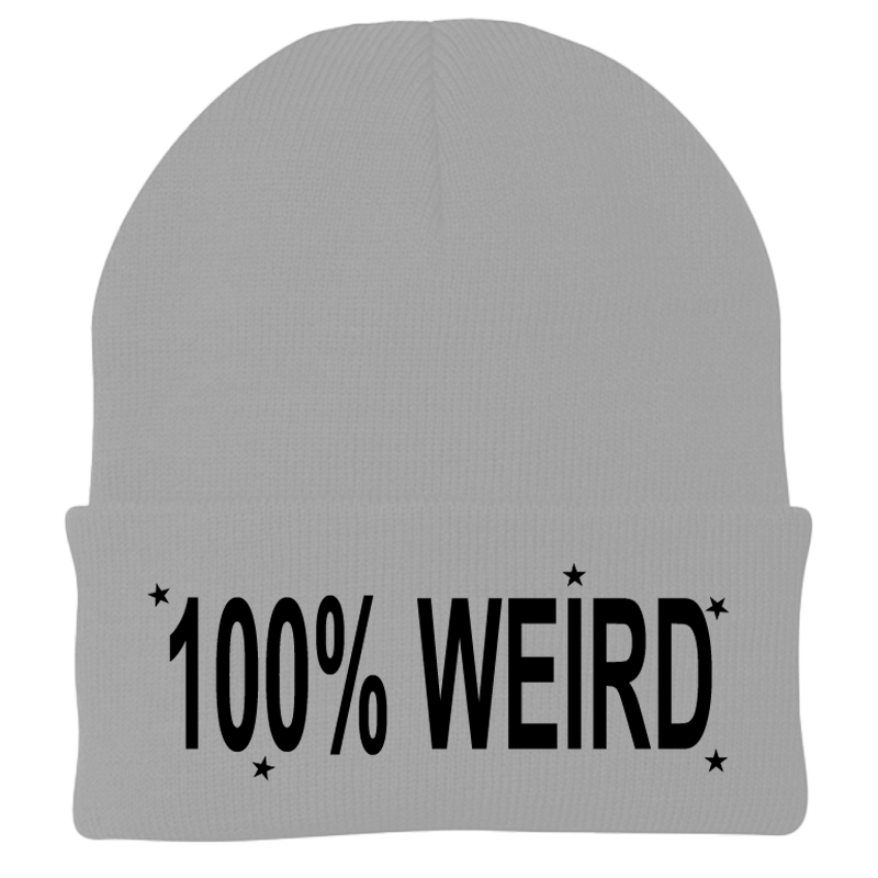 100% WEIRD BEANIE GREY